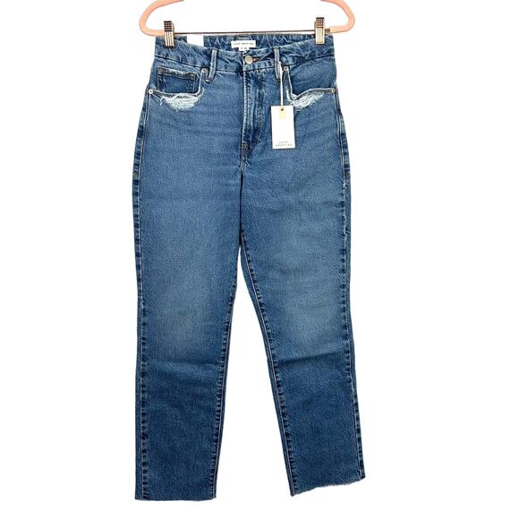 Good American Good Vintage Frayed Hem in Indigo116 Sz 2/26 NEW - Picture 4 of 16